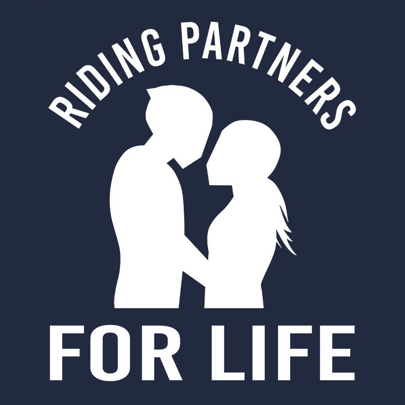 Bikercouple Riding Partners Motorradfahrer Liebe
