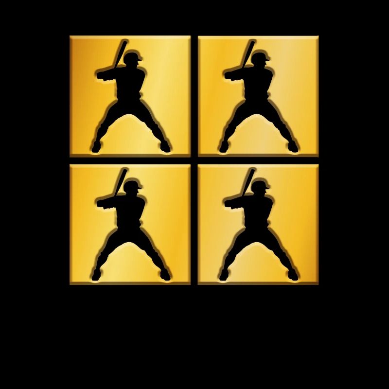 Baseball goldenes Logo