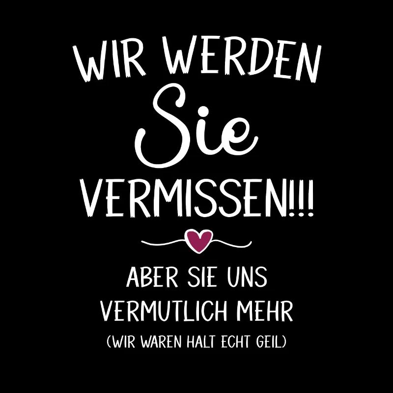 Wir Werden Sie vermissen Abschiedsgeschenk Lehrer