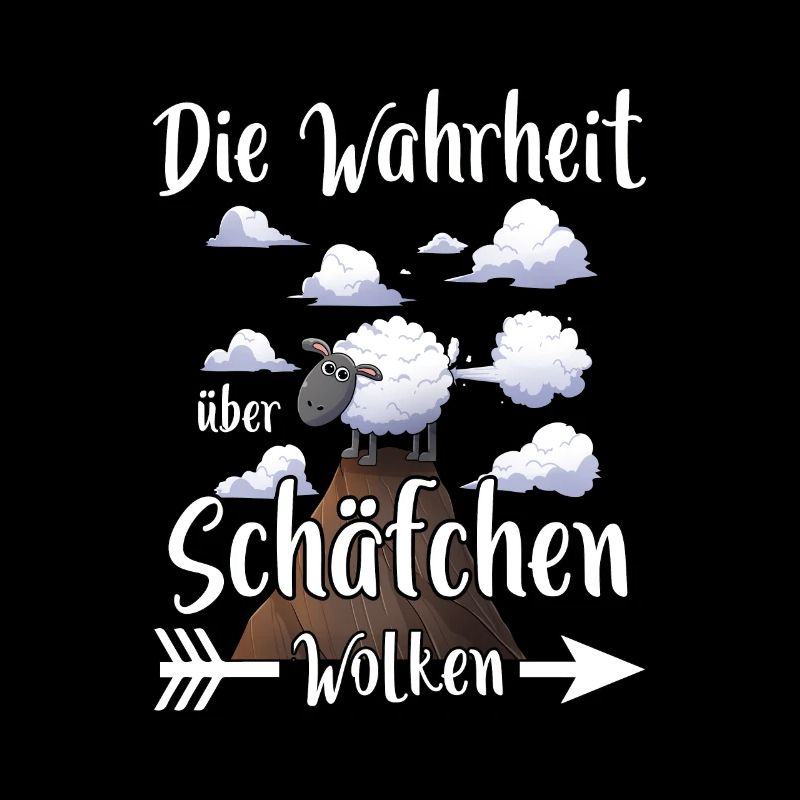 Schäfchenwolken - Lustiges Schaf