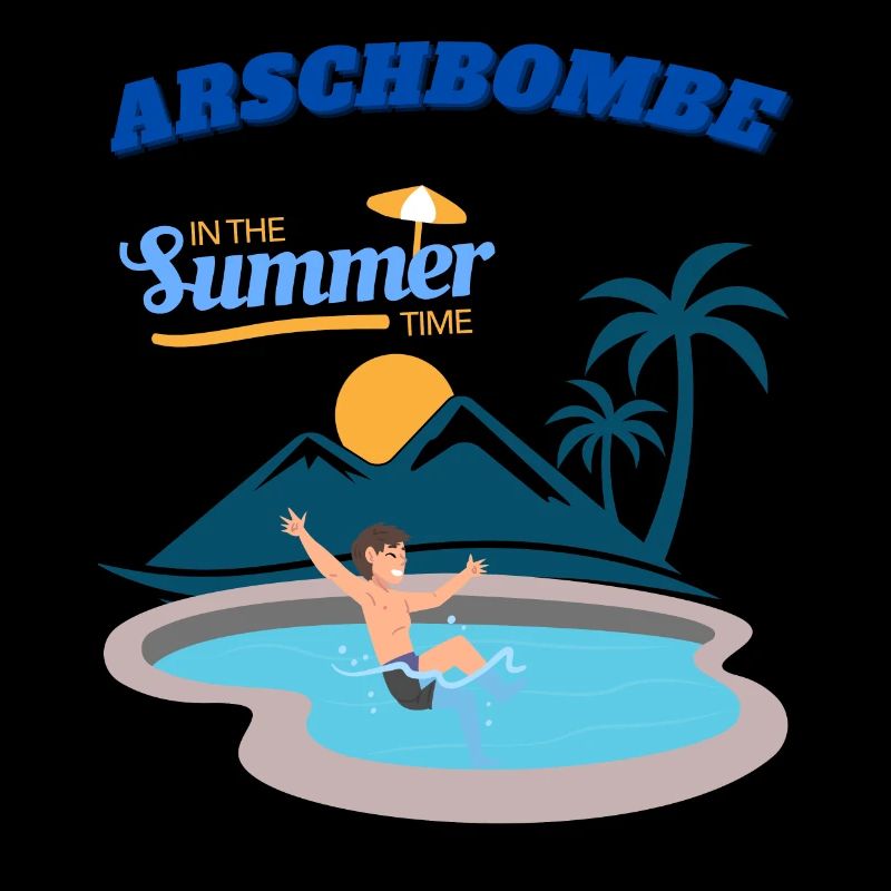 Summer paradise pool area