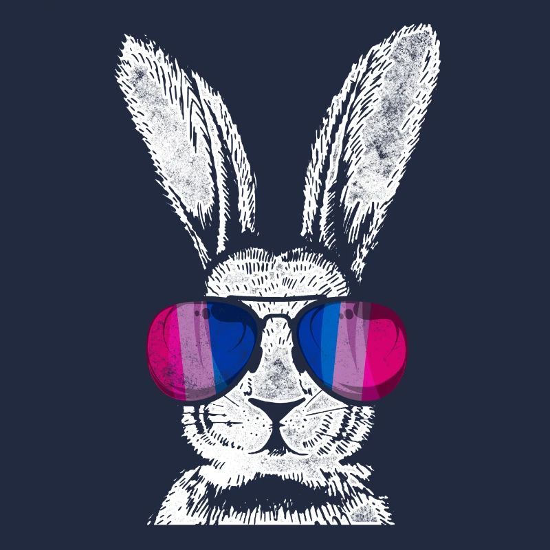 Bisexuel Bi Pride Flag Rabbit