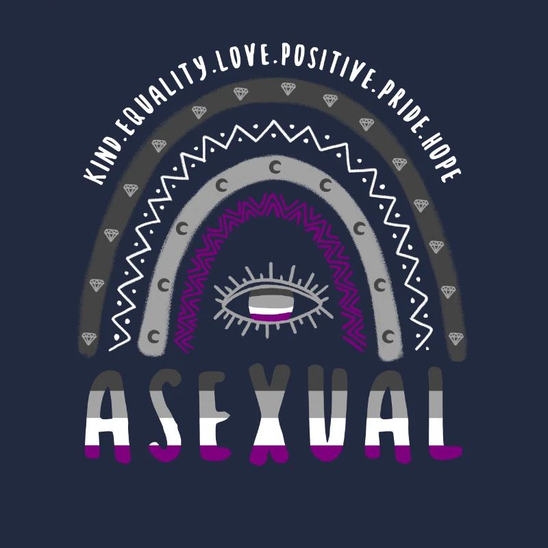 Boho Rainbow Asexuel