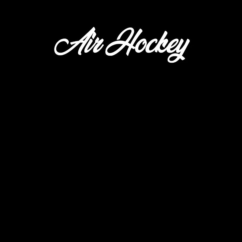 AIR HOCKEY CURSIVE TEXT NOVELTY HOBBY
