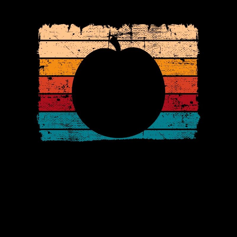 Apricot Fruit Lover Retro Veggie Diet Idée cadeau