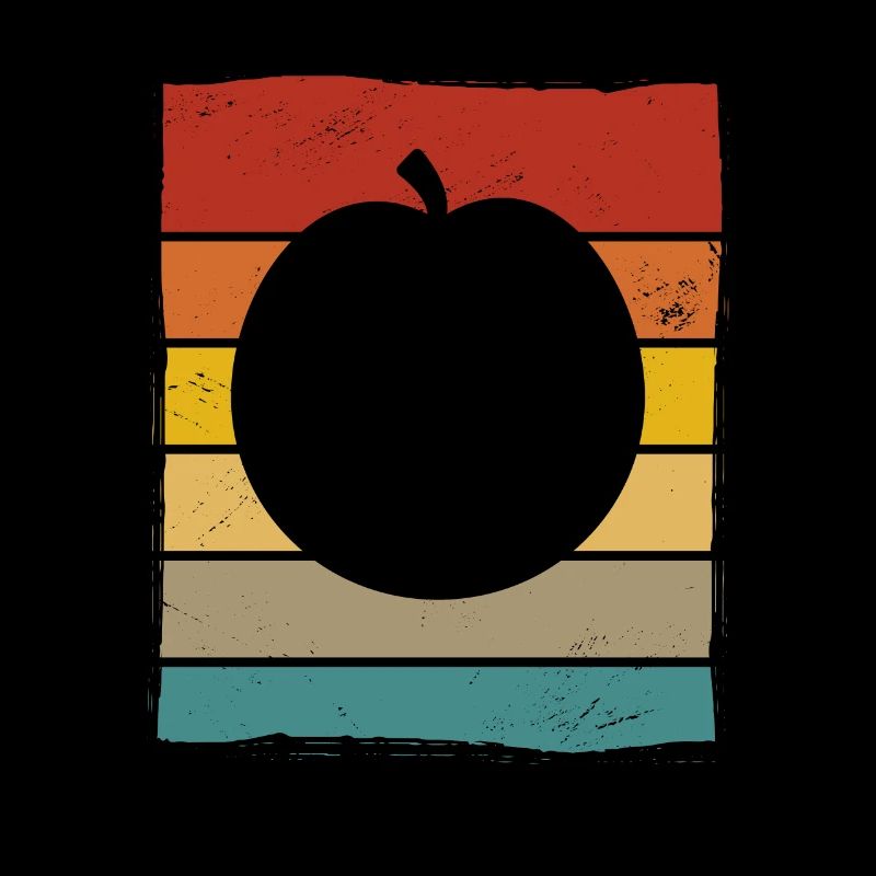 Apricot Fruit Lover Retro Veggie Diet Idée cadeau