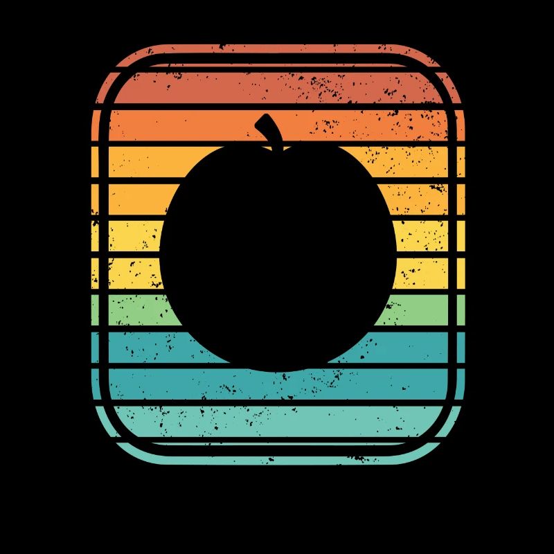 Apricot Fruit Lover Retro Veggie Diet Idée cadeau