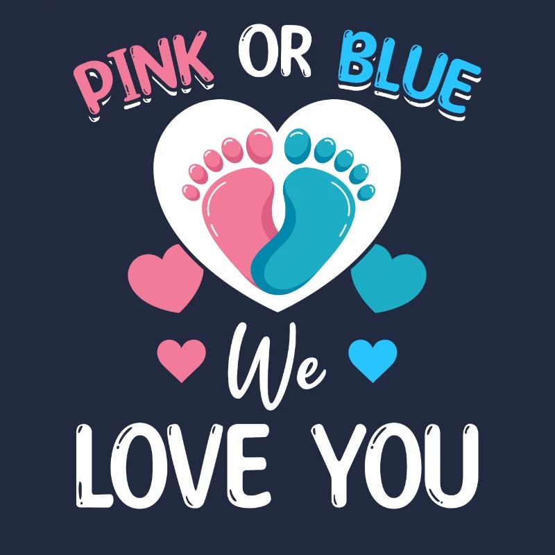 Pink oder Blau We Love You Baby Shower