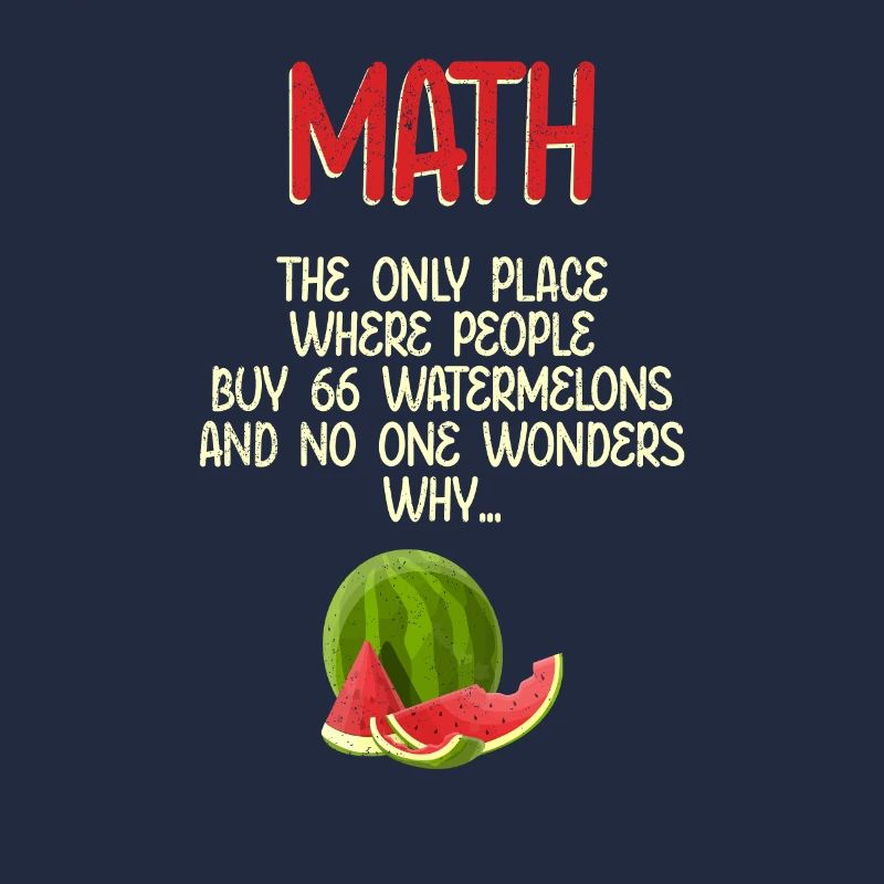 Math et pastèques Mathématiques Calcul Drôle