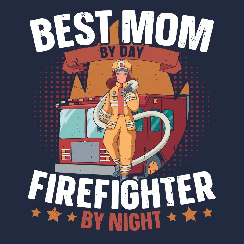 Meilleure mère pompier de jour au feu de nuit