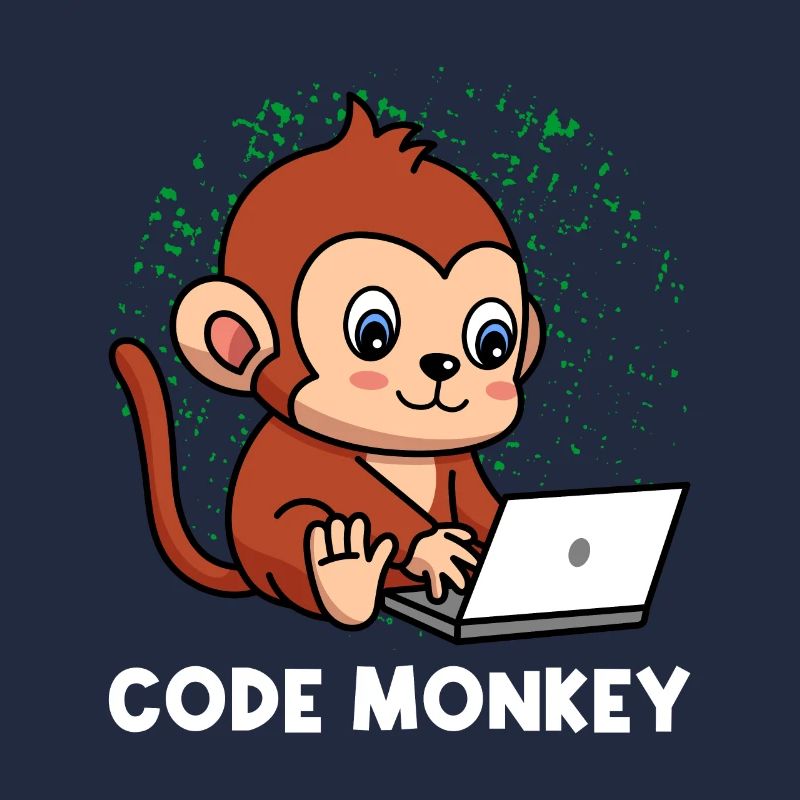 Code Monkey Programming Coder Computer Geek Develo