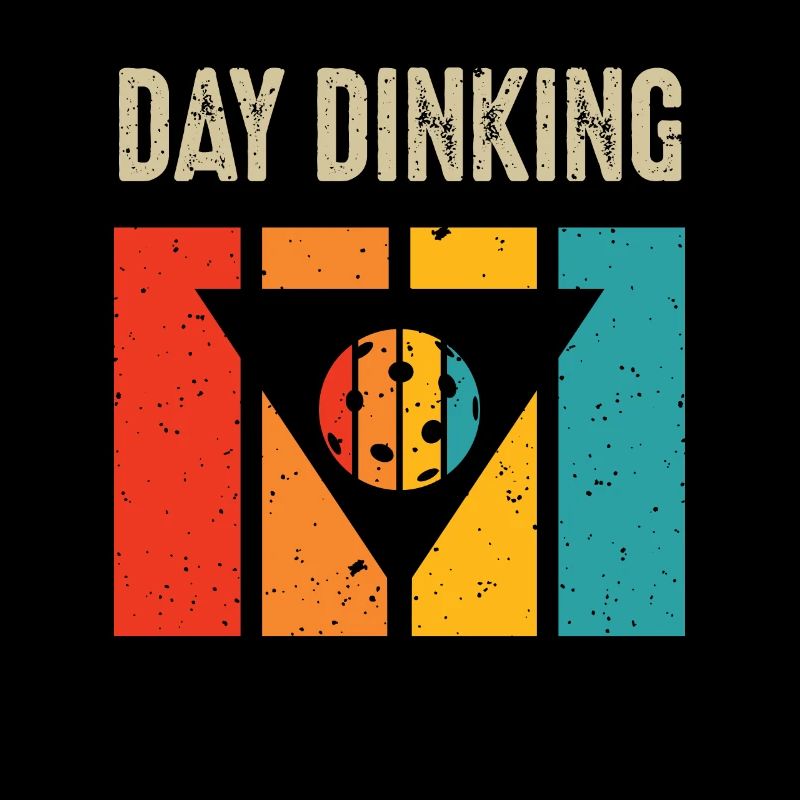 Jour Dinking Drôle Martini Pickleball