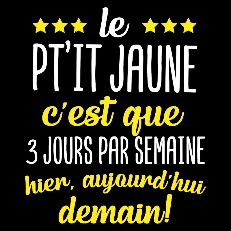 Le pt'it jaune c'est que 3 jours par semaine apéro