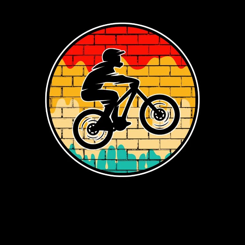 Logo rétro de VTT