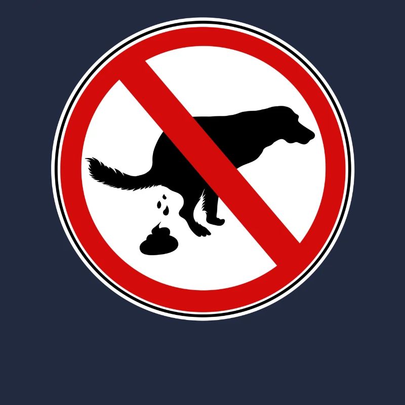 Panneau d’interdiction de merde pour chiens