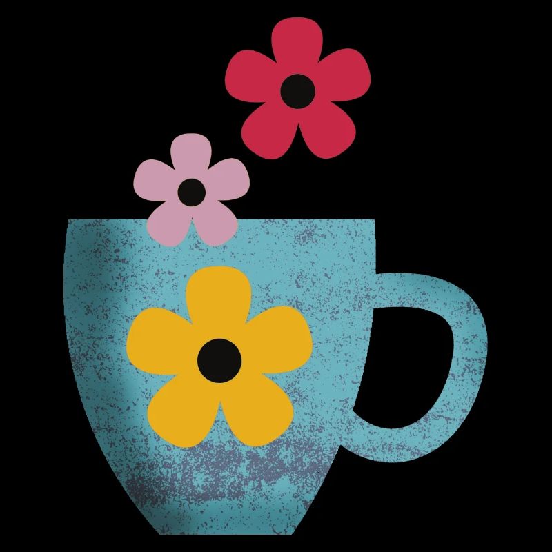 J’adore le café et les fleurs