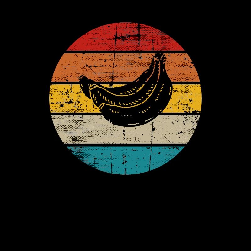 Banana Vegan Lover Retro Veggie Fruit Gift idea