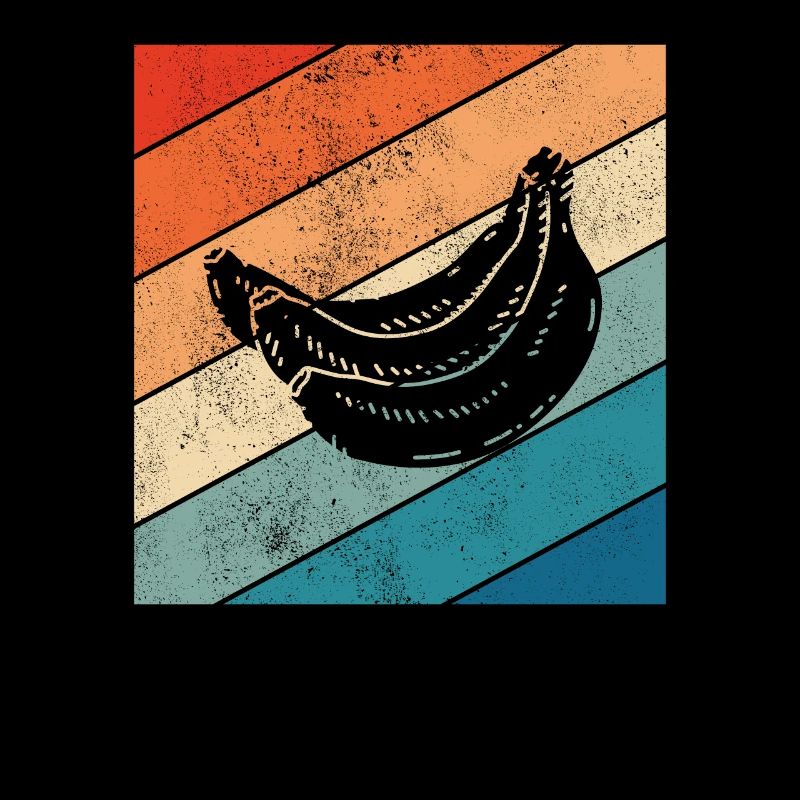 Banana Vegan Lover Retro Veggie Fruit Gift idea