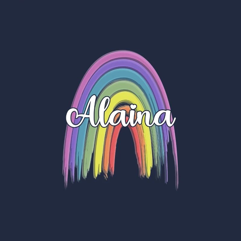 ALAINA Arc-en-ciel Cursive