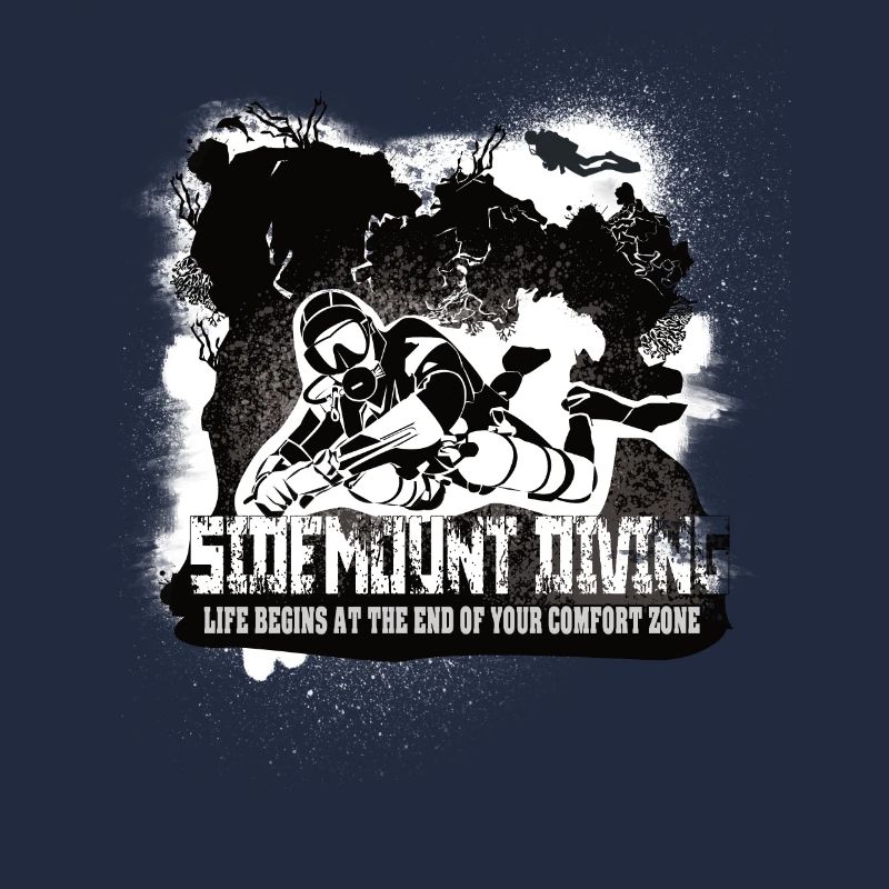 Sidemount Diving Reef Fin de la zone de confort