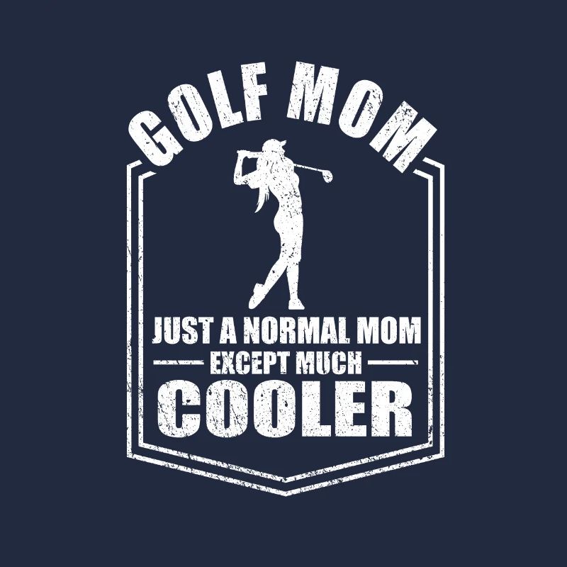 Maman de golf comme une mère golfeuse normale