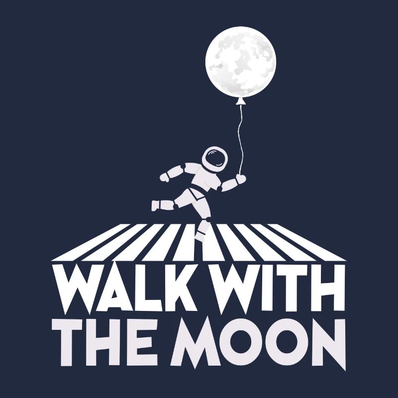 Astronaut Walkr with the moon Planet