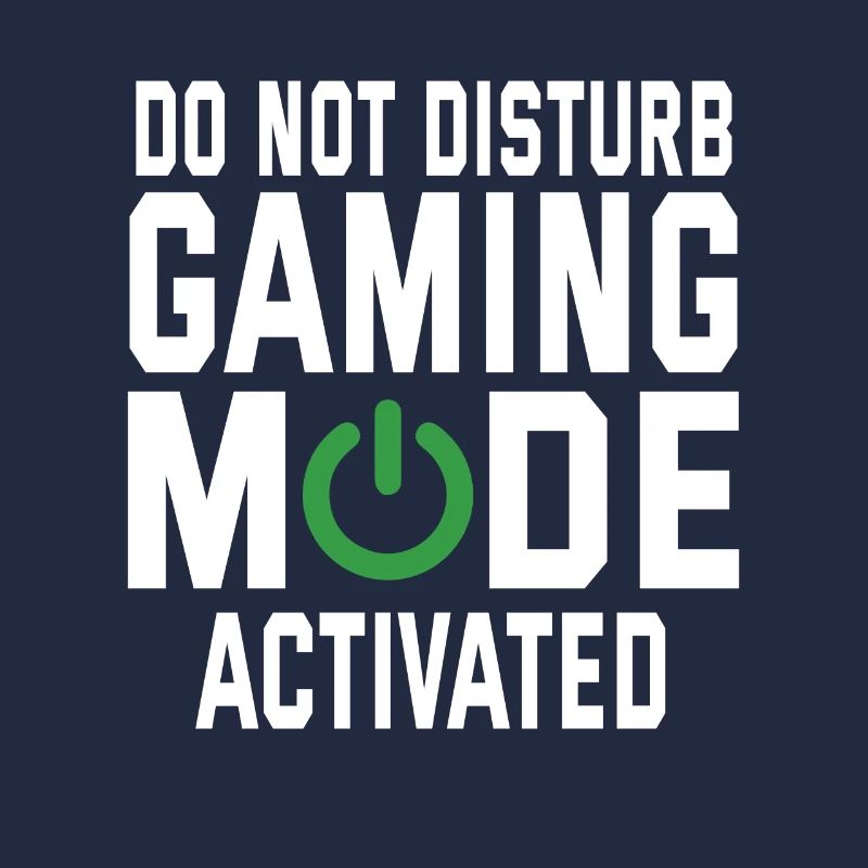 Do Not Disturb Gaming Mode Activated Video Game Pl