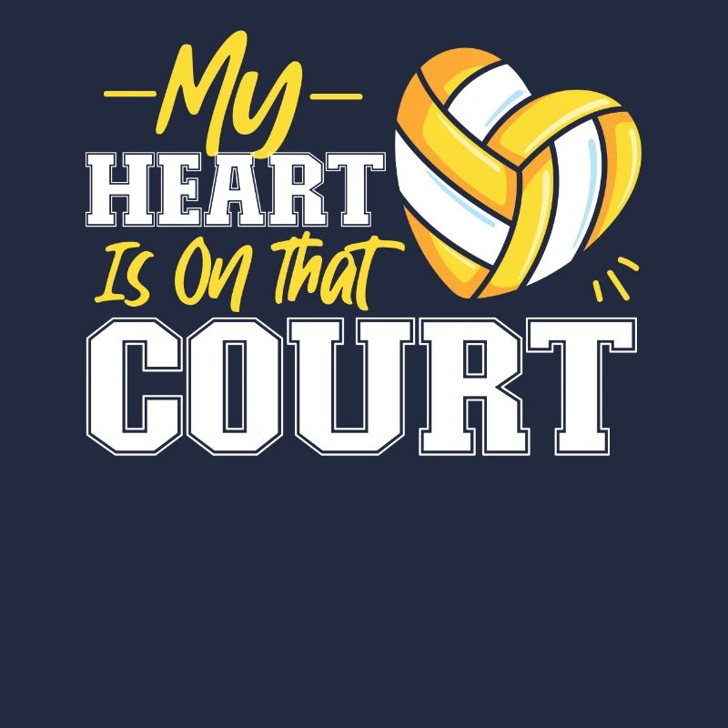 Équipe de volley-ball Mon cœur est