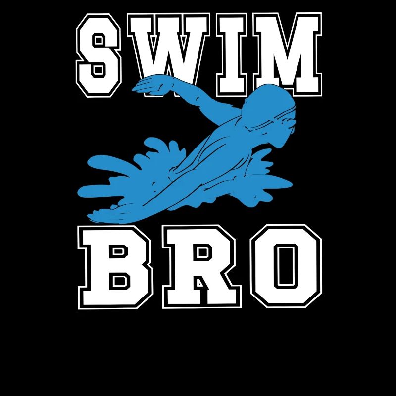 Stolzer Schwimmbruder Bruder Eines Schwimmers
