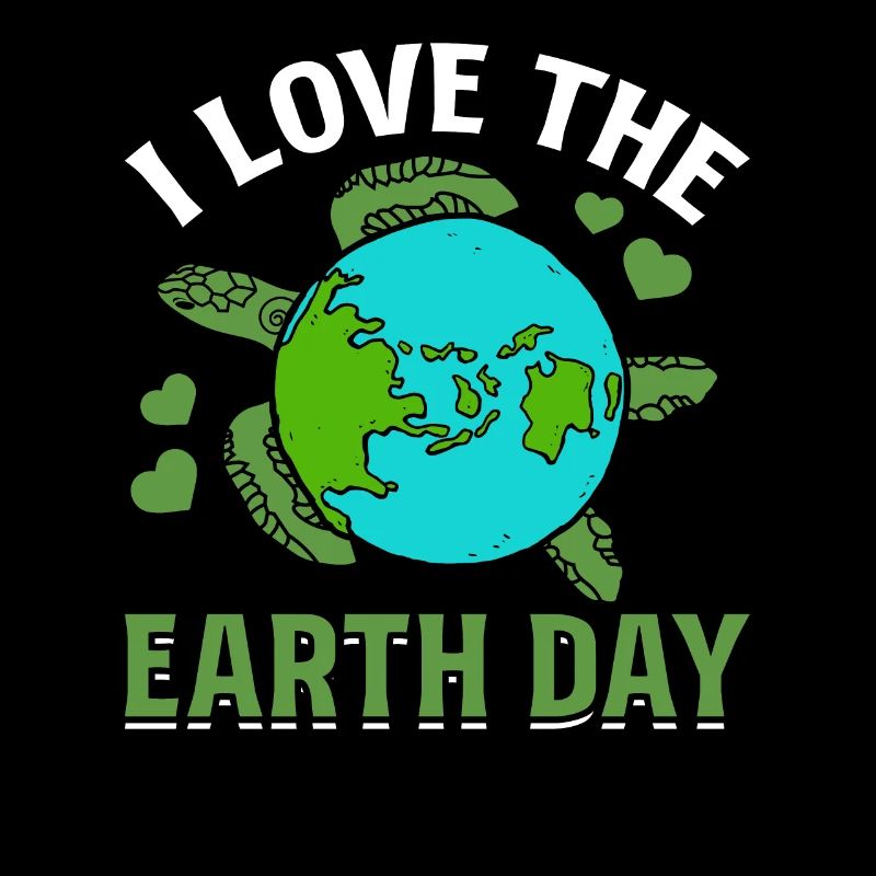 Umwelt Turtle Earth Day Ich liebe den Tag der Erde