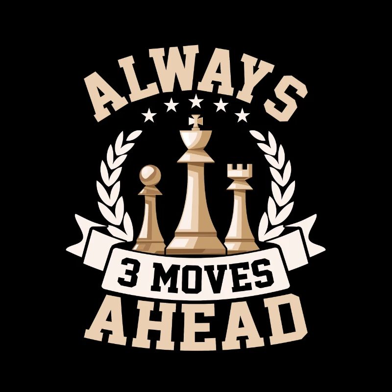 Always 3 Moves Ahead Chess Board Chess Player