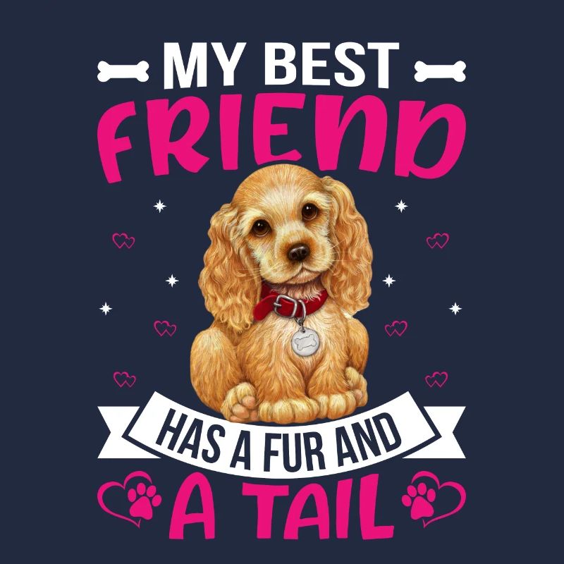 Cocker Spaniel Meilleur ami a de la fourrure et de la queue