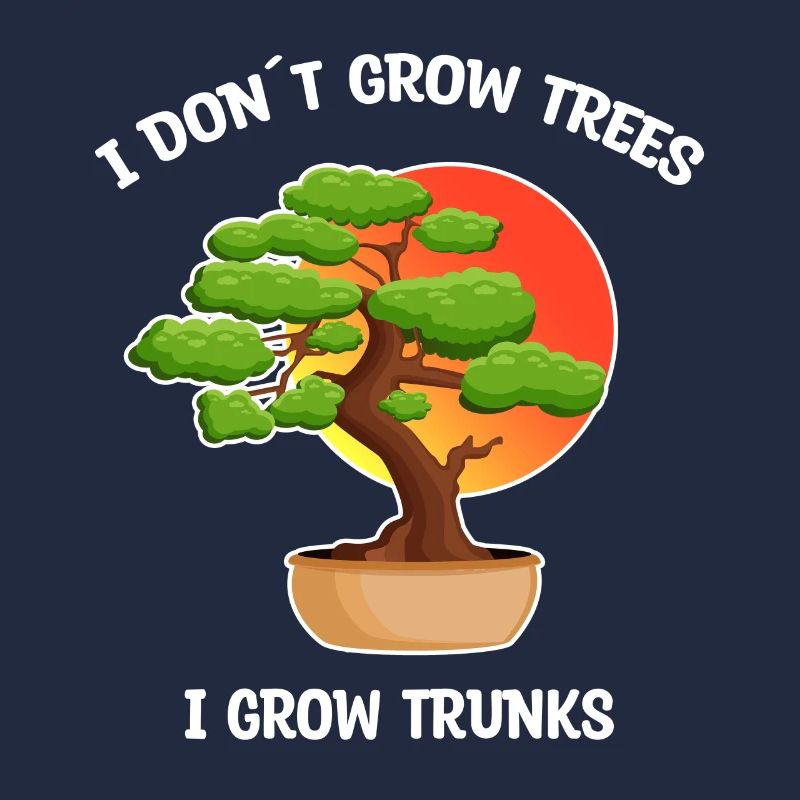 Bonsai Baum lustiger Spruch Gärtner Geschenkidee