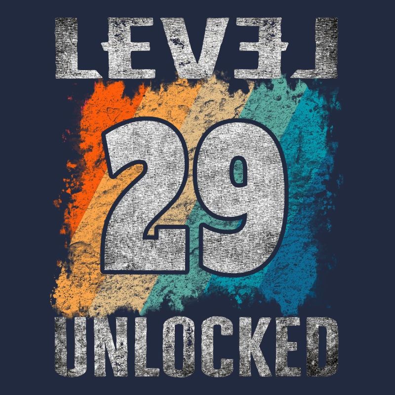 Geburtstag Geschenk Level Unlocked 29 Jahre