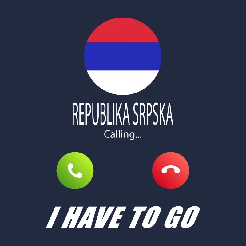 REPUBLIKA SRPSKA ruft an Lusiger Flaggen Spruch