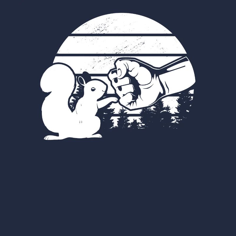 Lustiges Eichhörnchen, Fauststoß, Eichhörnchen