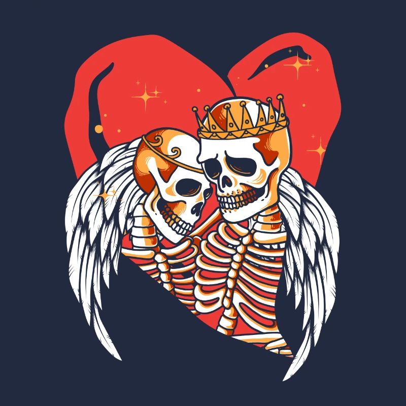 Infinite Love and Romance Gothic Bones Skeleton