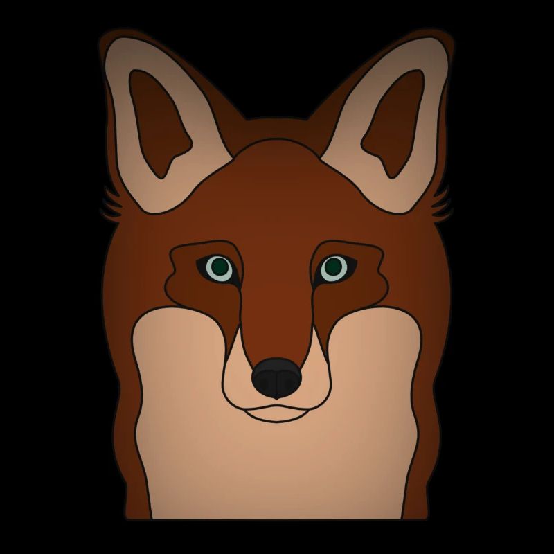 Motif d’animal sauvage de la forêt avec un design de renard