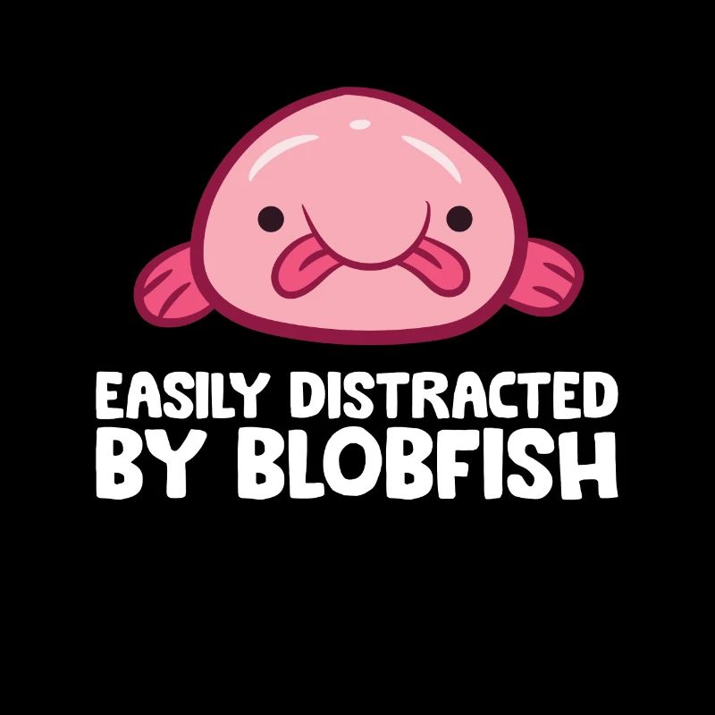 Créatures marines Blobfish légèrement distraites par