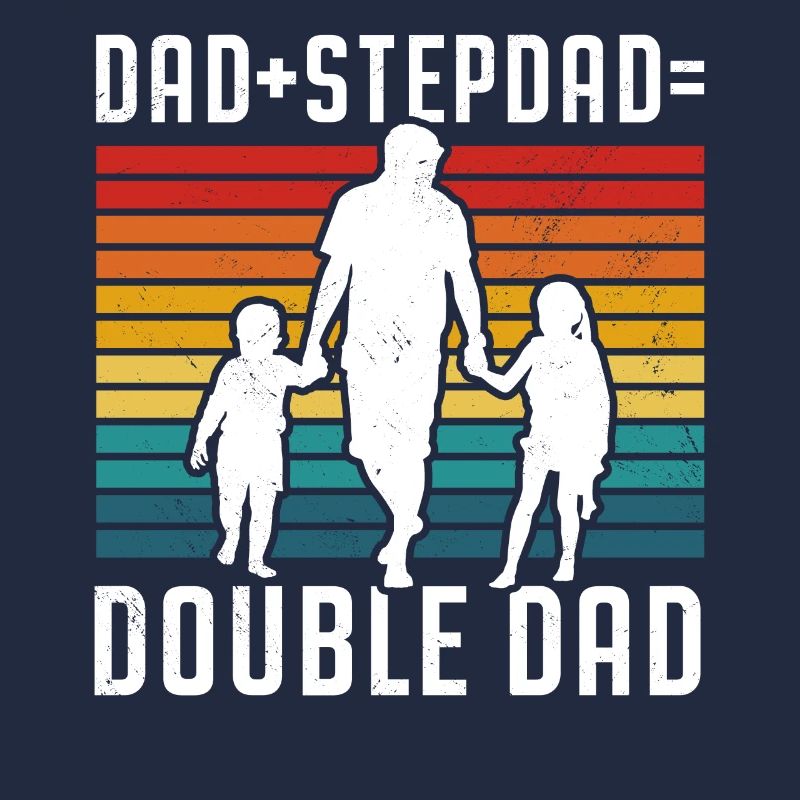 Papa Plus Beau-père Égal Double Papa Stepdad