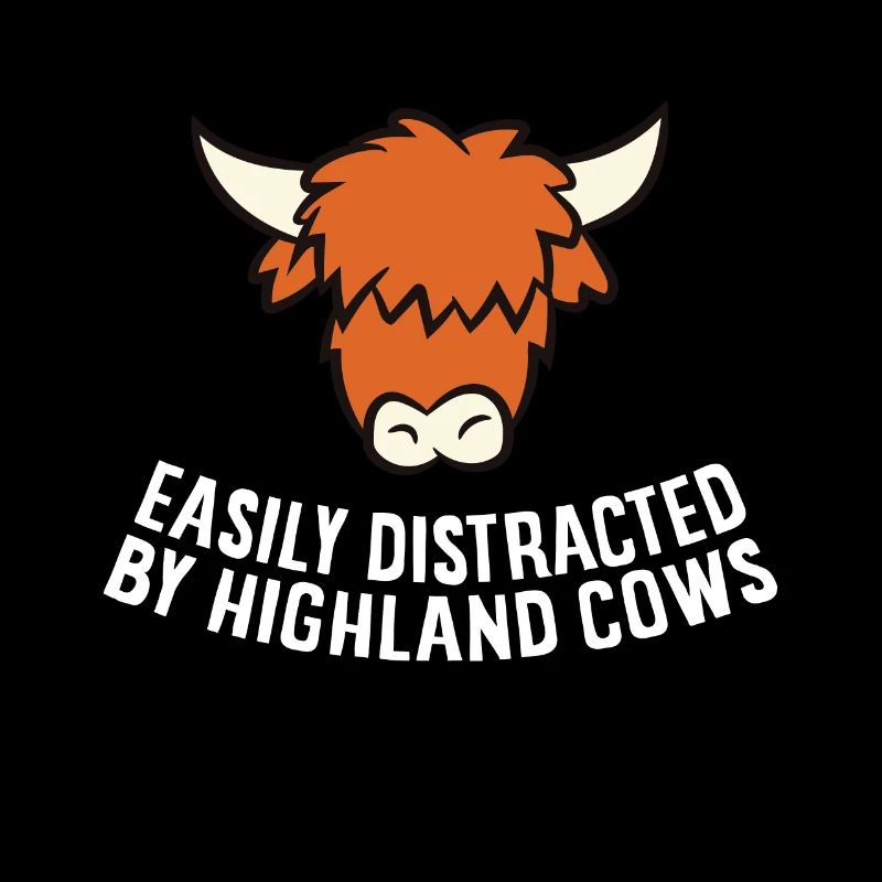 Facilement distrait par les vaches des hautes terres