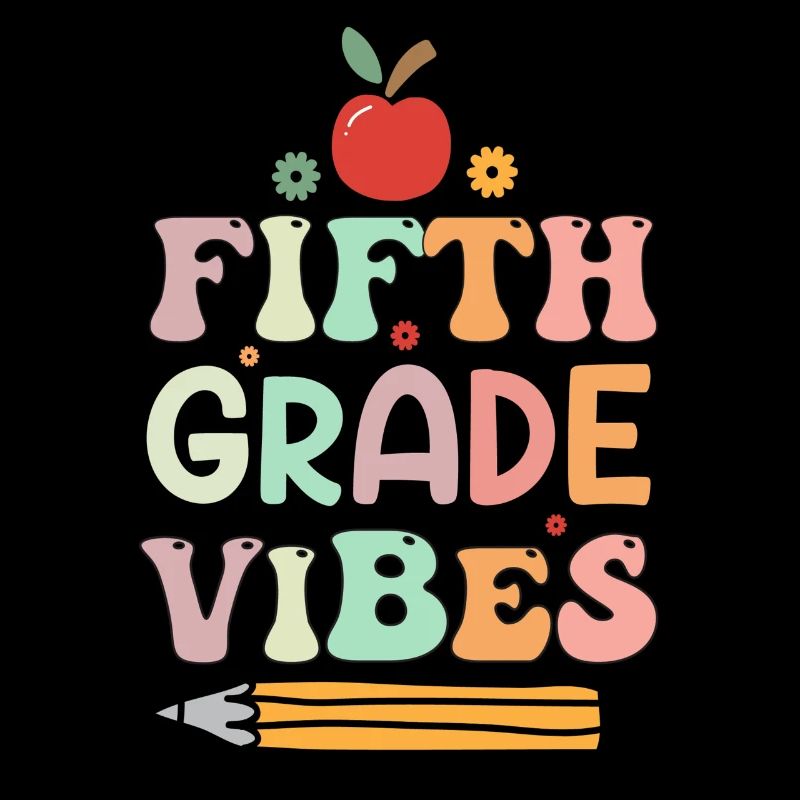 Fifth Grade Vibes 5th Grade Retro Back To School