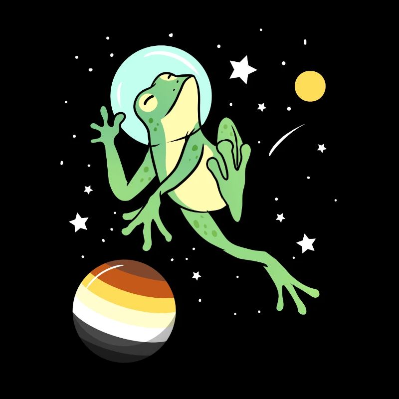 Frog Astronaute Gay Bear Pride