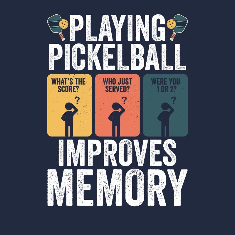 Jouer au pickleball améliore memory Dink Player Pun