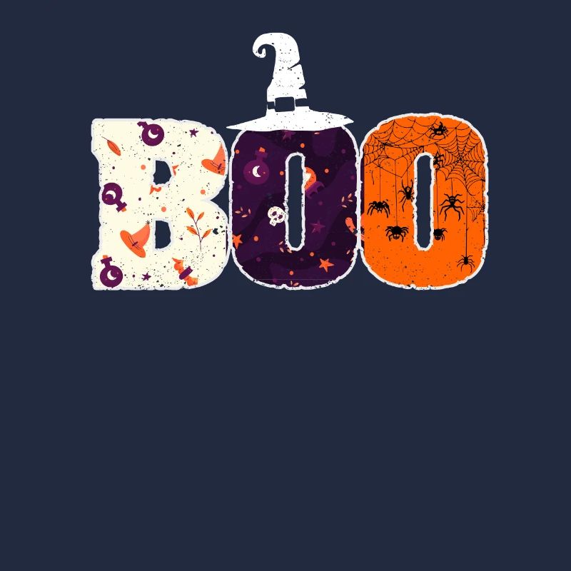 Boo Spinnen Hexenhut Halloween Spinne Geist Hexen