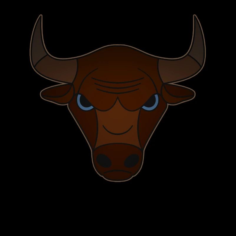 Farmer Beef Animal Head Motif Impression avec Taureau