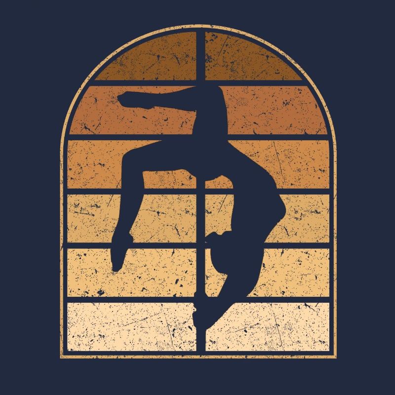 Pole Dancing Akrobatischer Pole Dancer