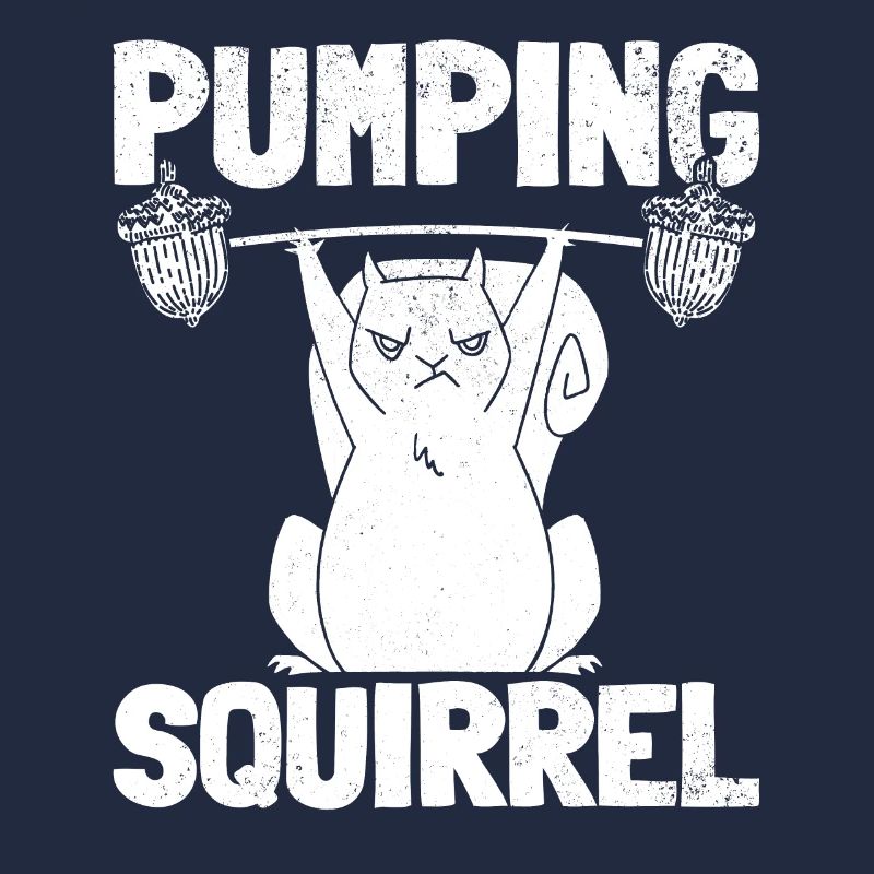 Pumpendes Eichhörnchen Powerlifting Eichhörnchen