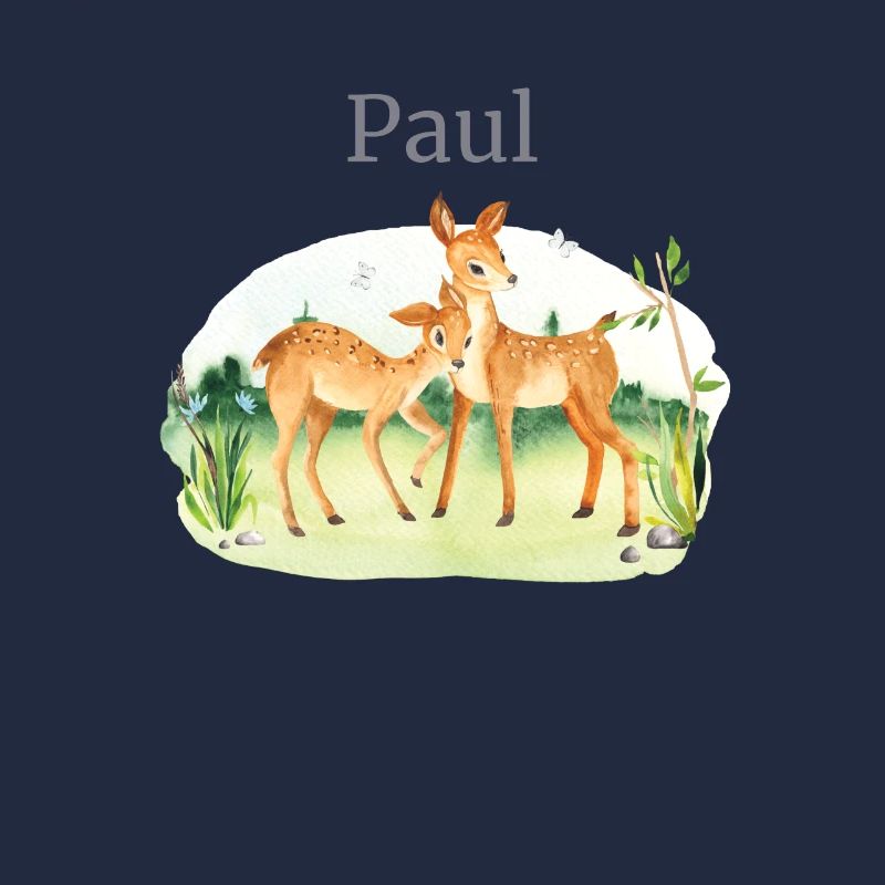 Fleurs de cerf d’animaux de la forêt Nom Paul