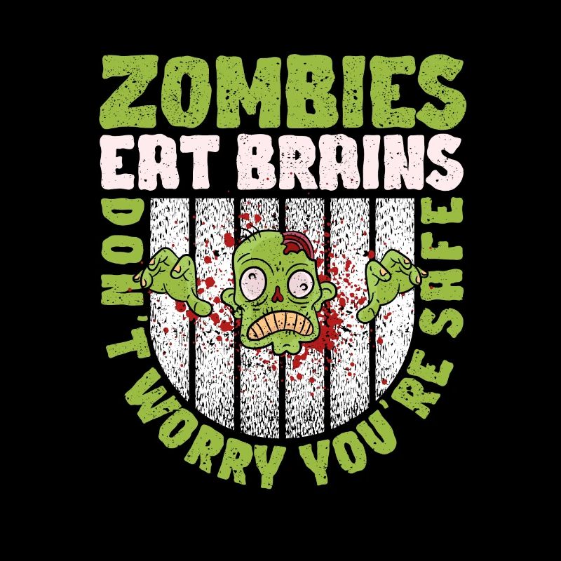 Halloween Zombie Zombies Eat Brains None